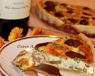 Грибной тарт