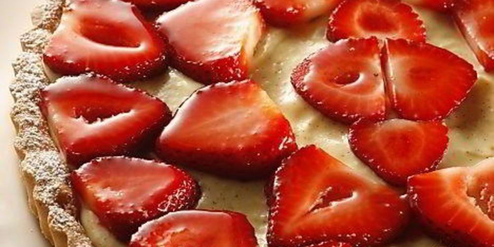 Рецепт клубничного тарта с заварным кремом