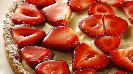 Клубничный тарт с заварным кремом