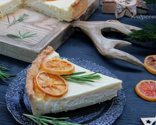 Лимонный тарт с розмарином