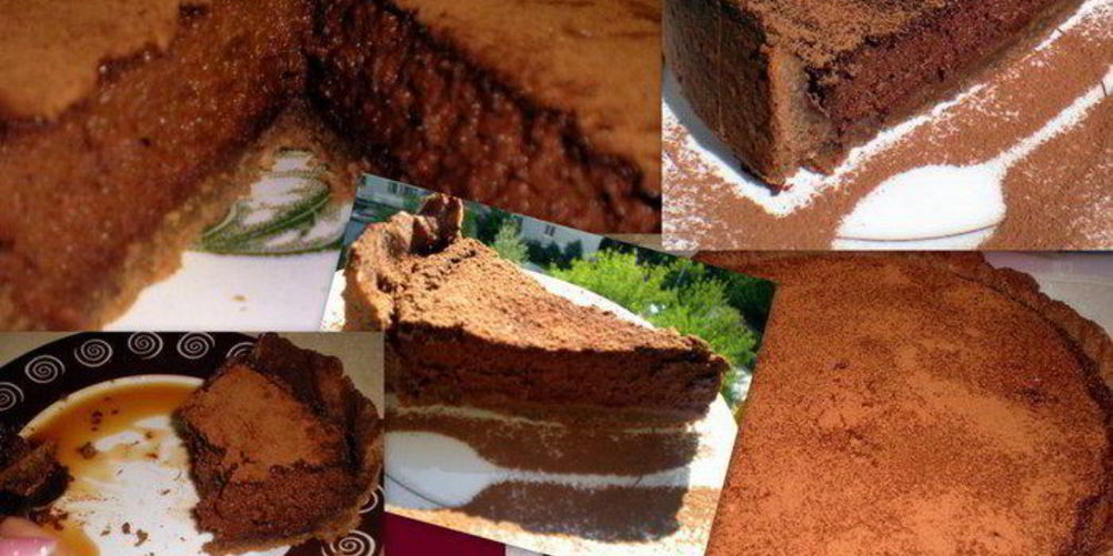 Рецепт миндального тарта с брауни