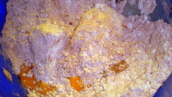 миндальный тарт с брауни