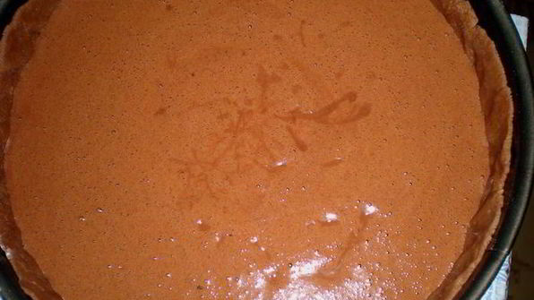 миндальный тарт с брауни