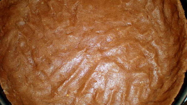 миндальный тарт с брауни