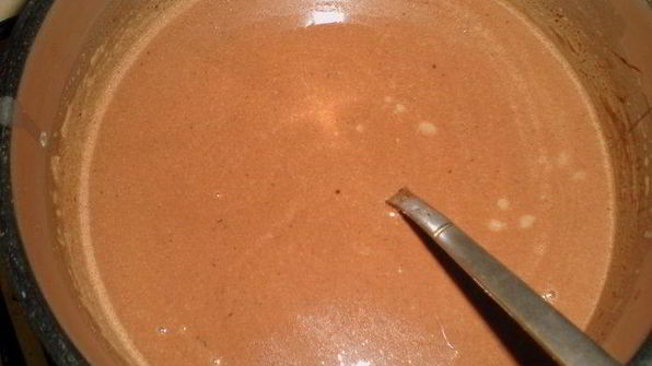 миндальный тарт с брауни