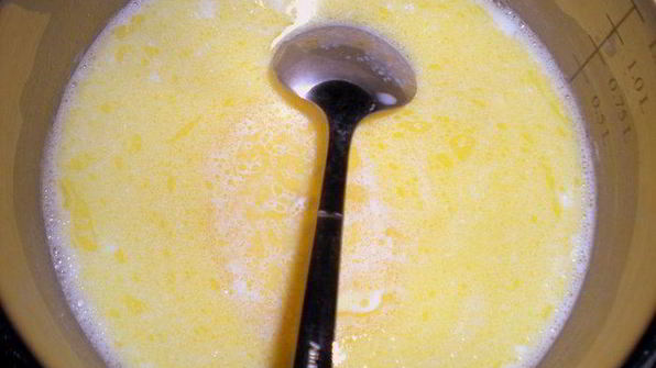 миндальный тарт с брауни