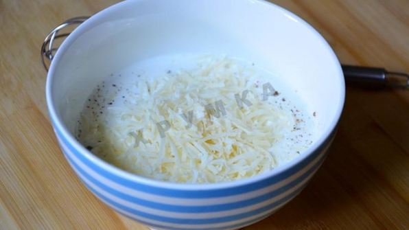 мини тарты с грибами и пармезаном