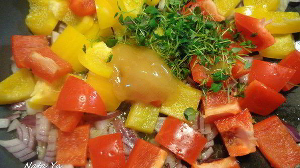 мини-тарты со сладким перцем