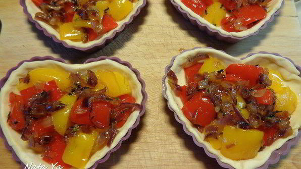 мини-тарты со сладким перцем
