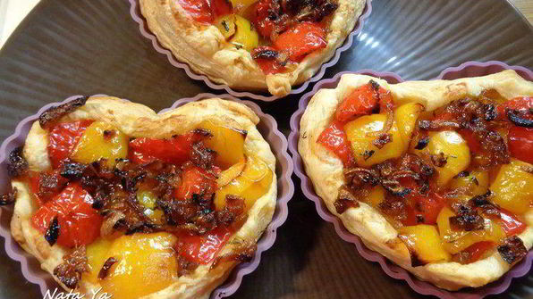 мини-тарты со сладким перцем