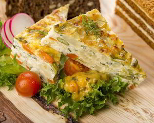 Морковный тарт с травами