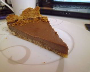 Нежный шоколадный тарт