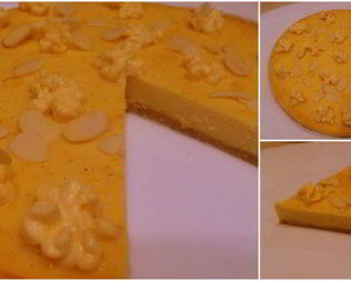 Новогодний мандариновый диетический тарт