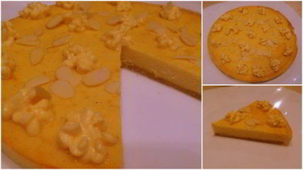 Новогодний мандариновый диетический тарт