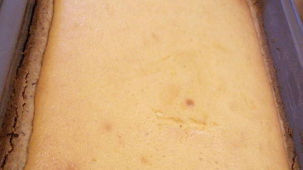 ореховый тарт с персиковым курдом