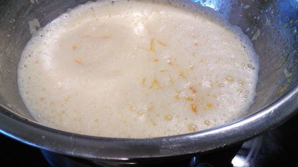 ореховый тарт с персиковым курдом