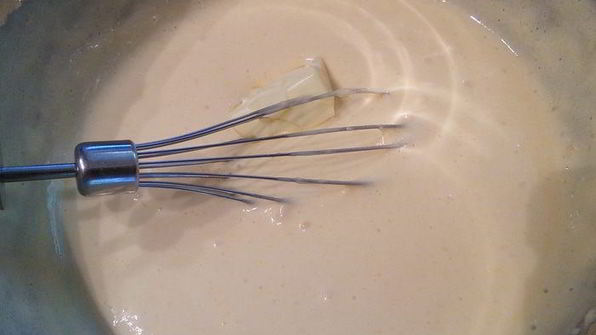 ореховый тарт с персиковым курдом