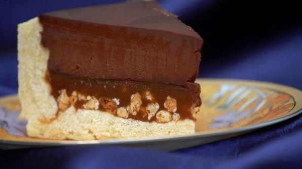 шоколадно-карамельный тарт