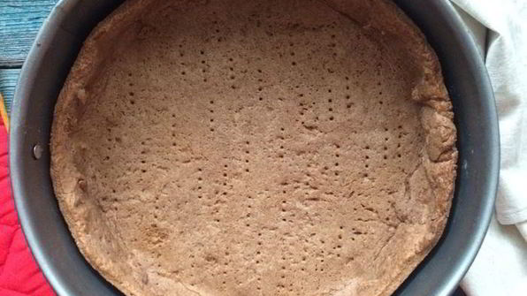 шоколадный тарт с малиной