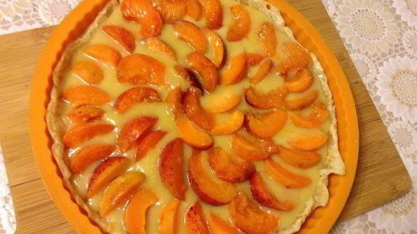 тарт с абрикосами