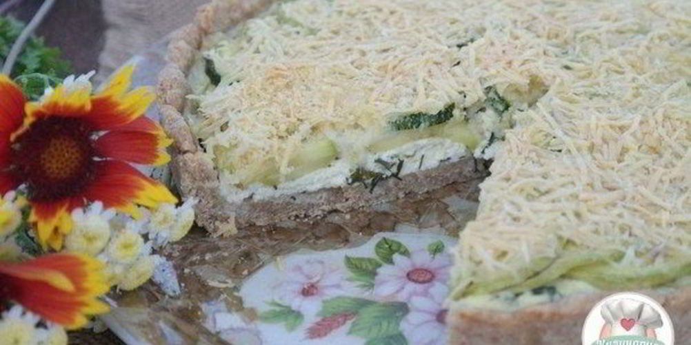 Рецепт тарта с кабачками и творогом