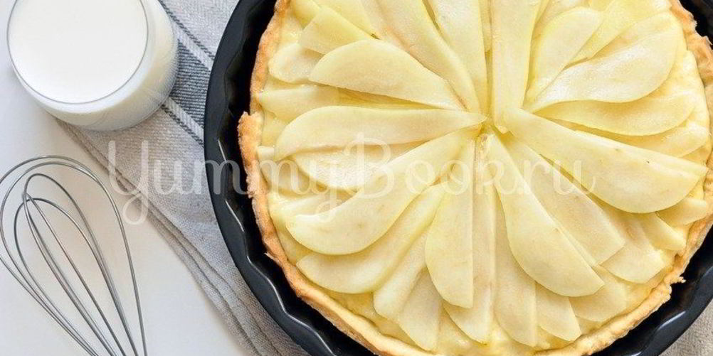 Рецепт тарта с кокосовым молоком и грушами