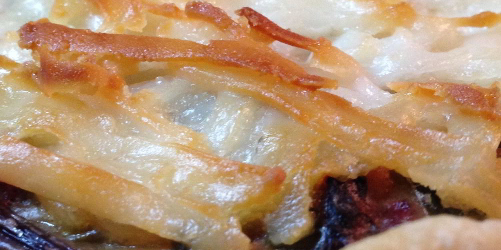 Рецепт тарта с пореем и мангольдом