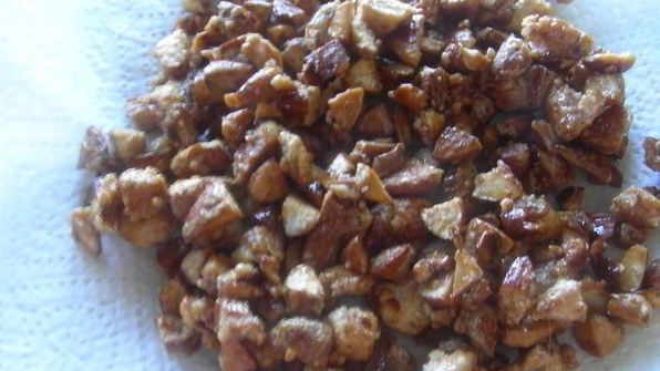 тарт с пряной тыквой, медом и карамелизированным миндалем