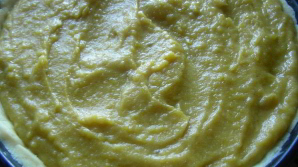 тарт с пряной тыквой, медом и карамелизированным миндалем