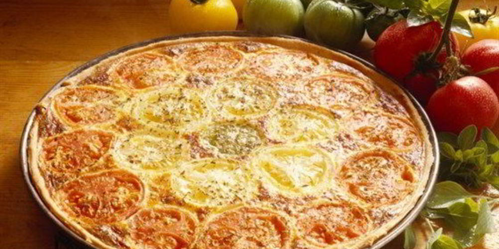 Рецепт тарта с томатами и сырным кремом по-итальянски