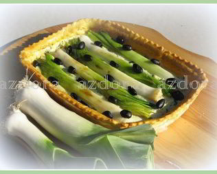 Тарт с цукини и молодым пореем