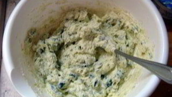 тарт с цукини и молодым пореем