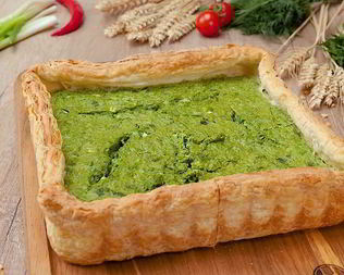 Тарт с зеленым горошком