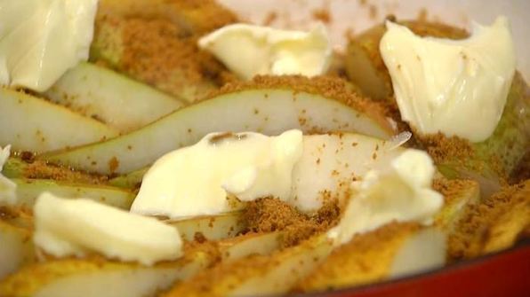 тарт татен с грушами и изюмом