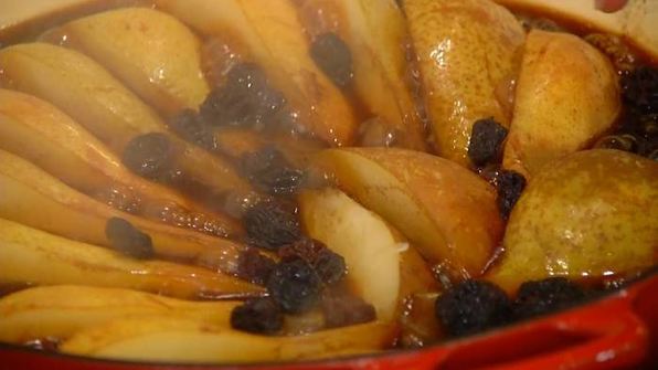 тарт татен с грушами и изюмом