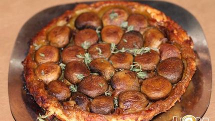 Тарт татен с шампиньонами