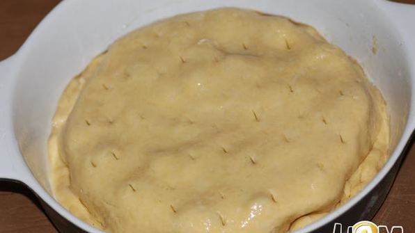 тарт татен с шампиньонами