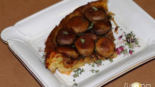 тарт татен с шампиньонами
