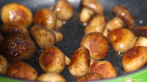 тарт татен с шампиньонами