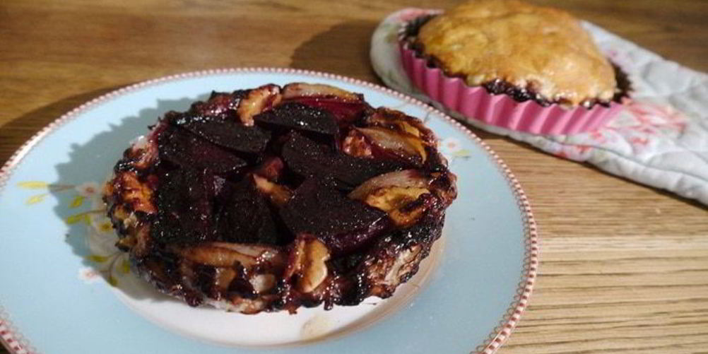 Рецепт тарта татен со свеклой и шалотом
