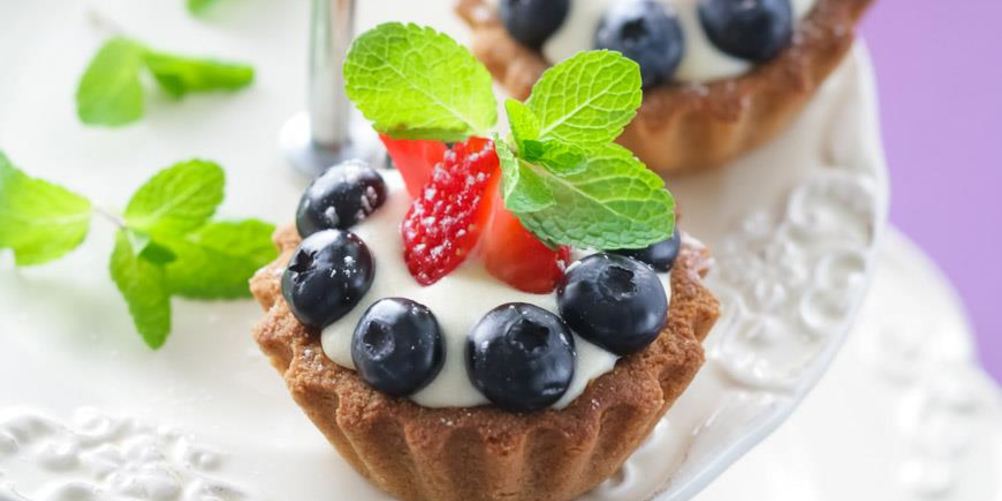 Рецепт тартинок с заварным сливочным кремом