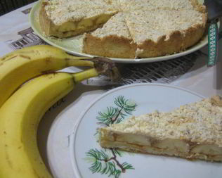 Восхитительный банановый тарт с карамелью