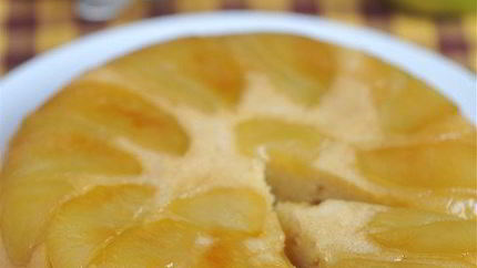 Яблочный тарт татен на сметанном тесте