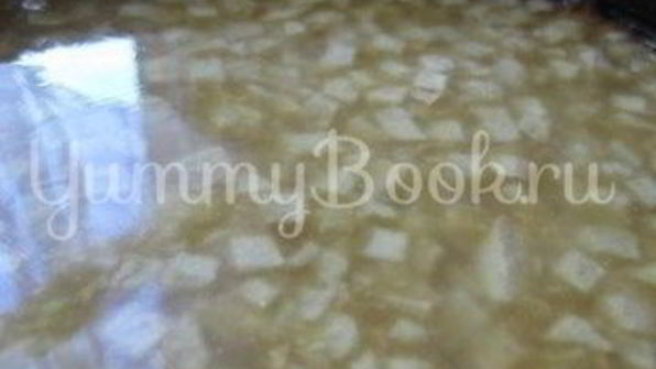 заливной яблочный тарт с вином