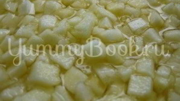 заливной яблочный тарт с вином