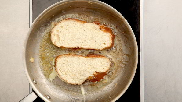 французские тосты с яблоками