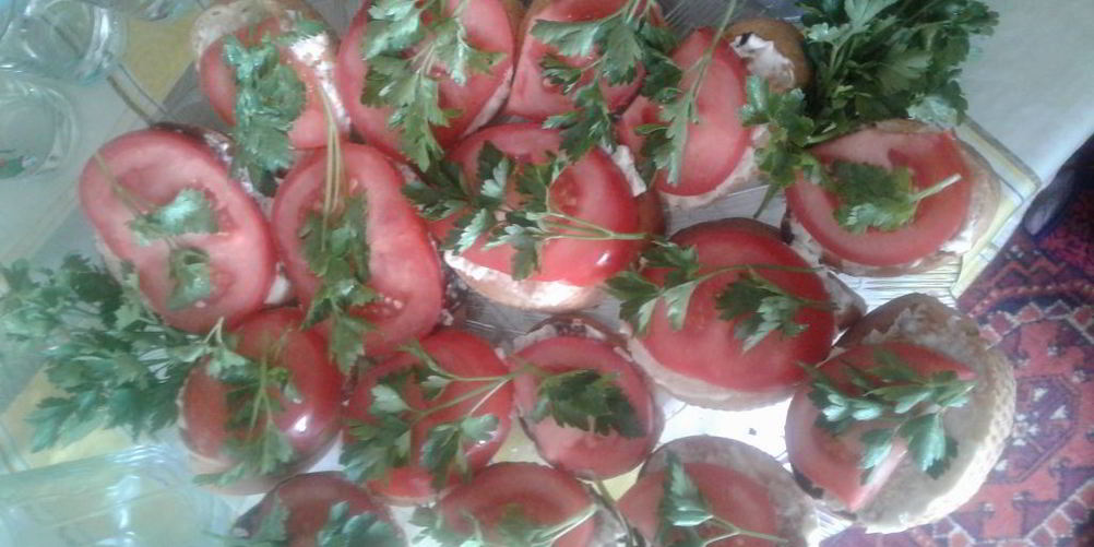 Рецепт тостов с томатами