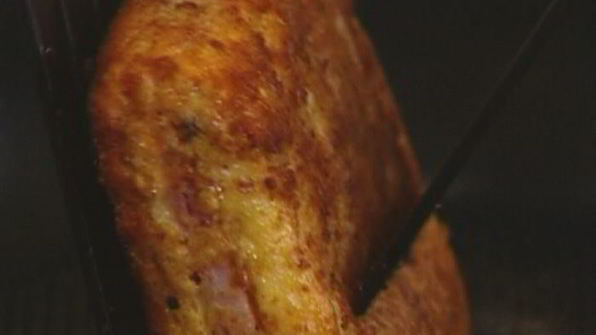 тосты в домашних сухарях с ветчиной и сыром