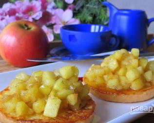 Яблочные тосты на завтрак