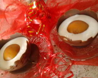 Глазунья в шоколаде